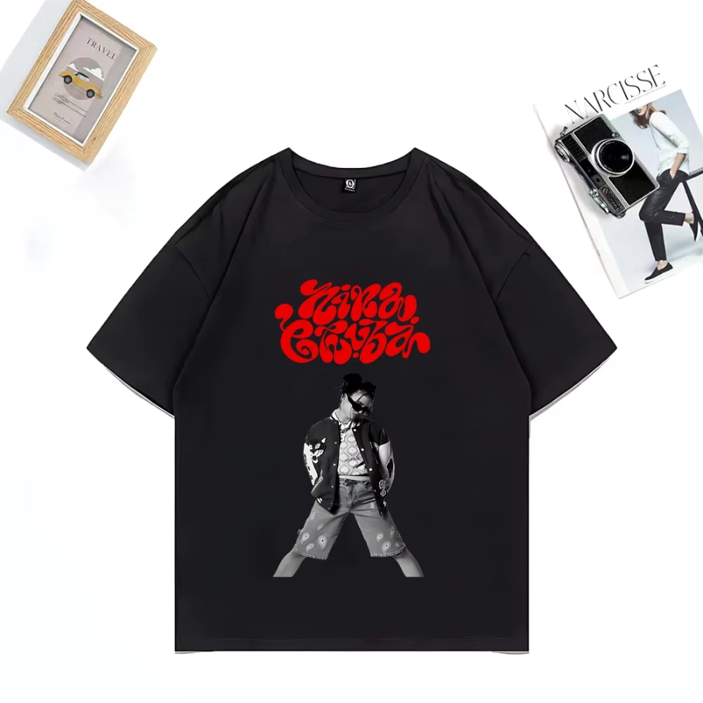 Camisetas Vintage Nina Chuba Plus Size para Homens e Mulheres, Camisetas de Manga Curta com Gráficos de Moda, T-shirts de Algodão Hip Hop