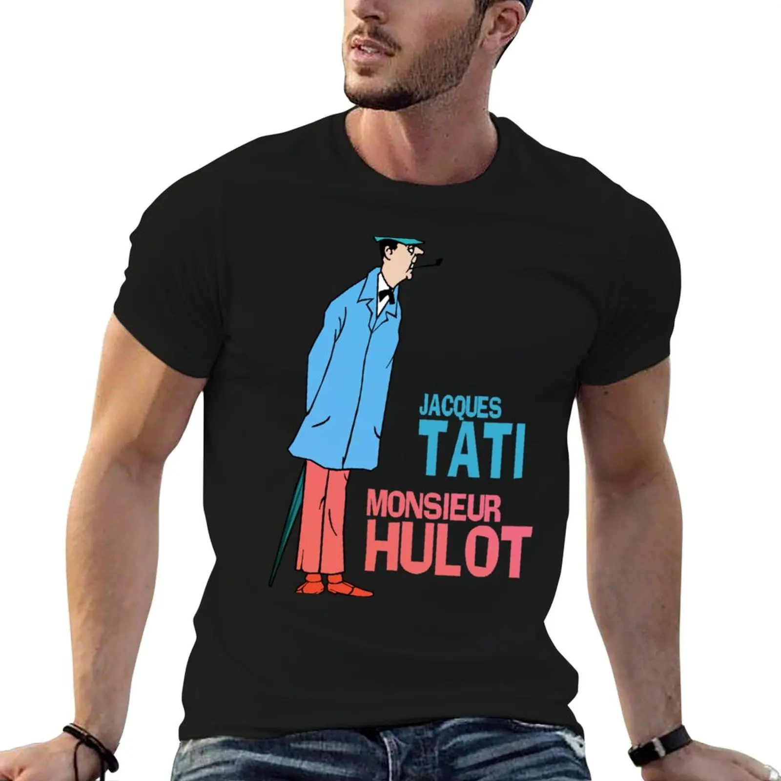 

man Essential Hulot T-Shirt Jacques t tees Monsieur Tati for man - graphic t shirt graphic shirts