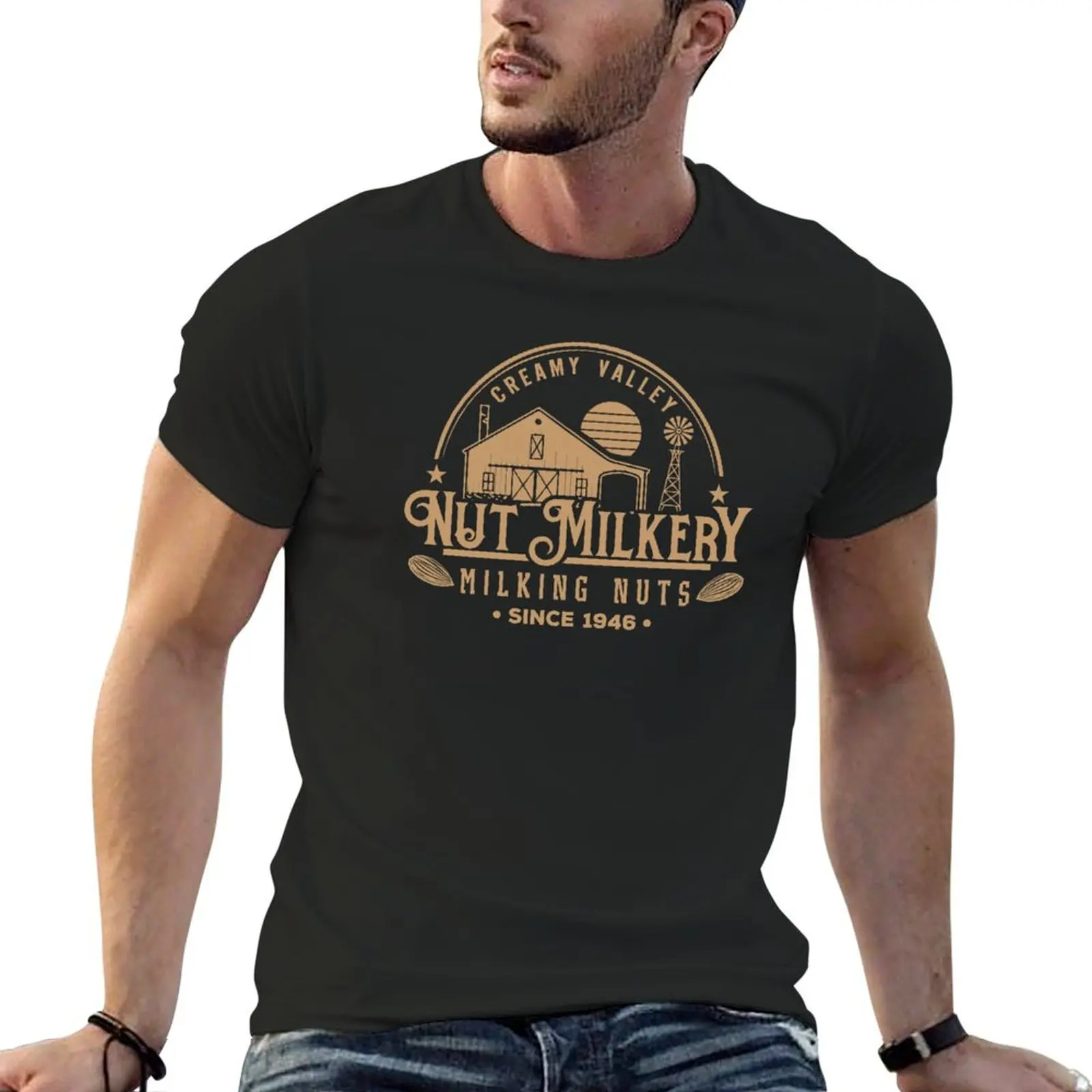 Creamy Valley Nut Milkery T-Shirt anime tshirt vintage anime shirt oversized graphic tee customs men clothings