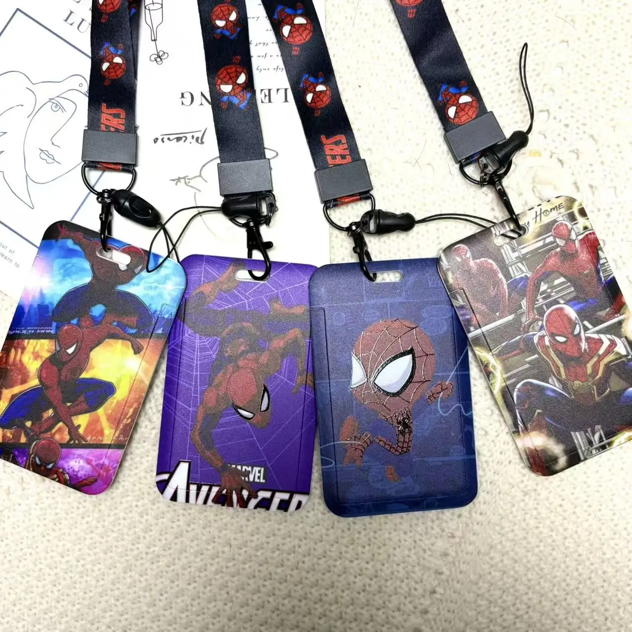 

Anime Characters Card Holder Lanyard Keychain ID Credit Bus Card Cover Hang Rope Lariat Lanyard Key Rings Fans Gifts