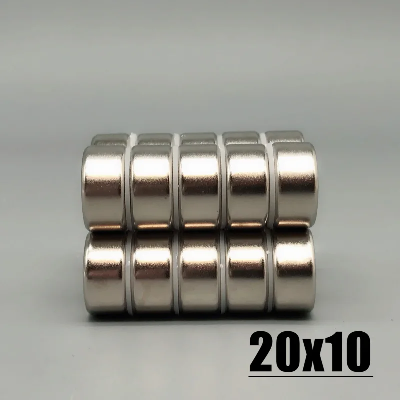 1/2/5/10/20Pcs 20x10mm Neodymium Magnet 20mm x 10mm N35 NdFeB Round Super Powerful Strong Permanent Magnetic imanes Disc