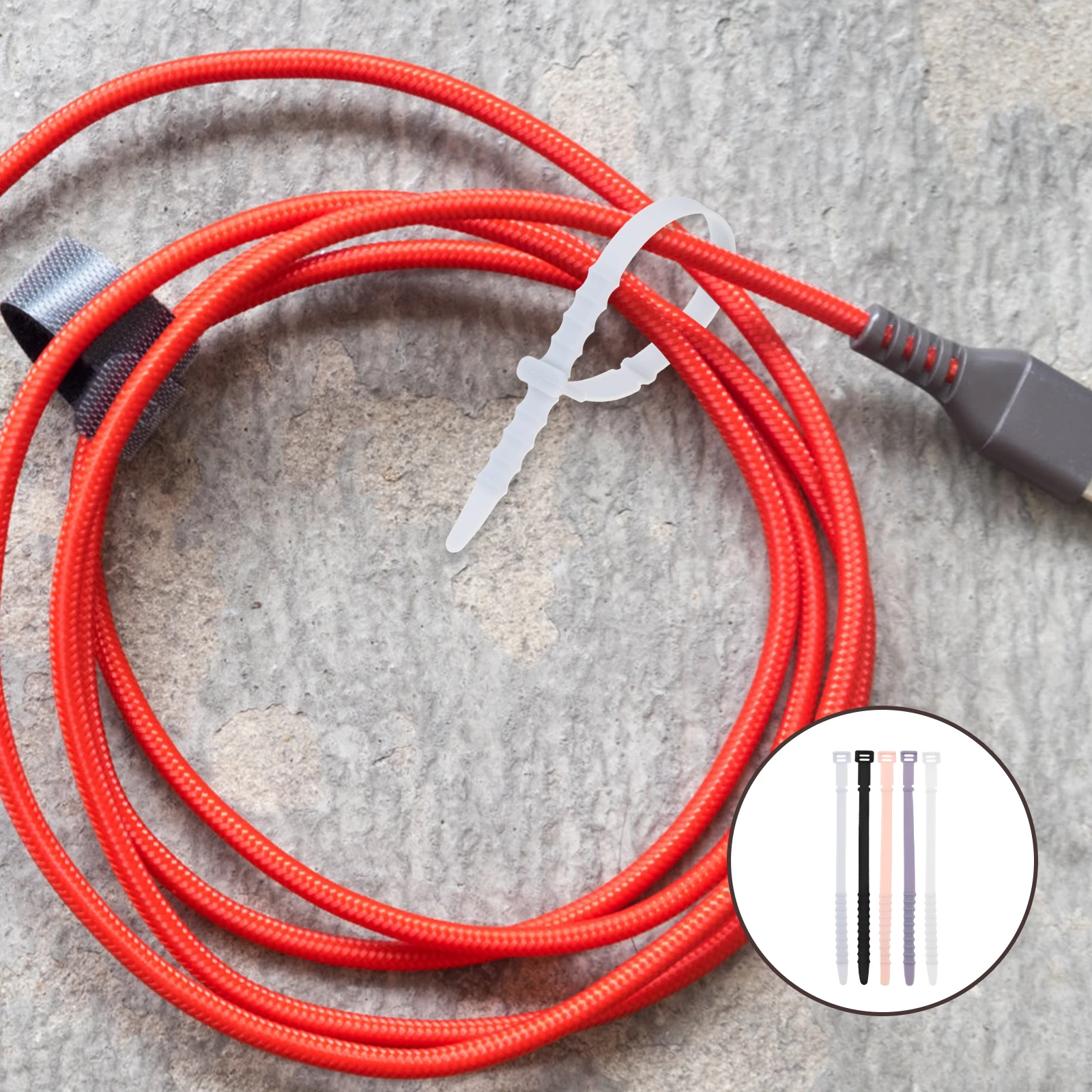 

10 Pcs Wire Handler Strap Aesthetic School Supplies Cable Ties for Charging Cords