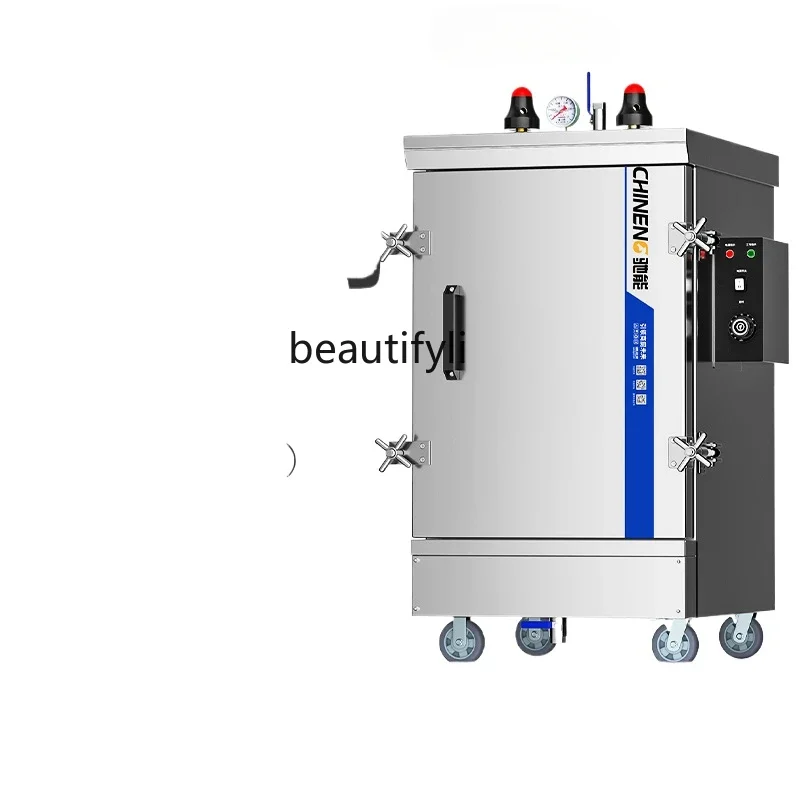 E132 Vaporiera Vaporiera ad alta pressione Riso Auto Vaporiera elettrica Armadio a gas Forno commerciale per mensa