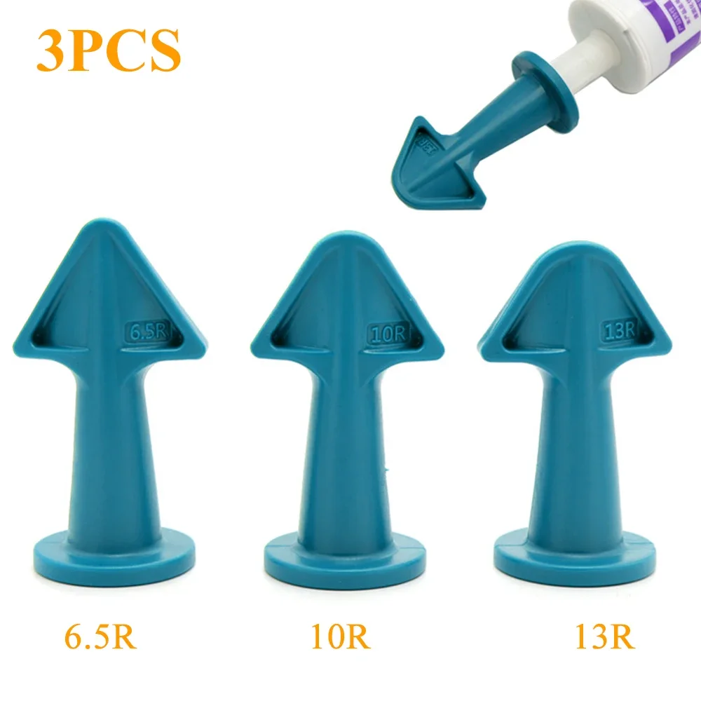 3Pcs Caulk Nozzle Applicator Silicone Caulking ToolS Sealant Nozzle Caulking Epoxy Piston Nozzle Accessory For Tile Brick Joints