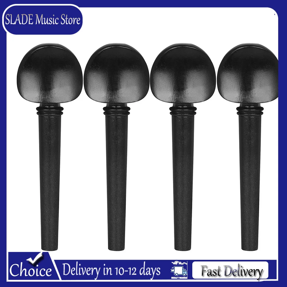 

Cello Tuning Pegs 4Pcs 4/4-3/4 Ebony with Fish-Eye Polished Maple Handcrafted String Instrument Accessories Premium Cello Parts