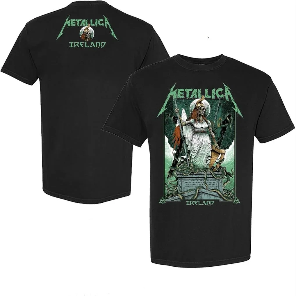 Camiseta Metallica M72 World Tour Dublin con estampado 2026, camiseta de algodón Unisex para hombre y mujer, camiseta informal Popular Y2k, ropa de calle