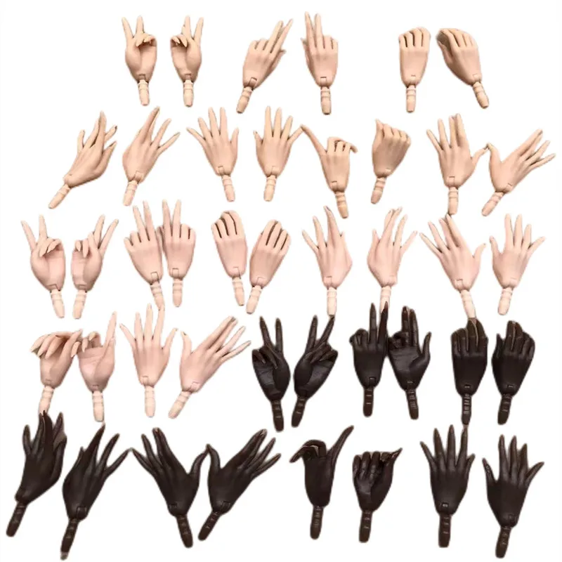 MENGF Doll Hands Long Nail Quality Doll Parts 8 Color 7 Gesture Hands For FR IT PP Super Model Doll Accessories DIY New Decors