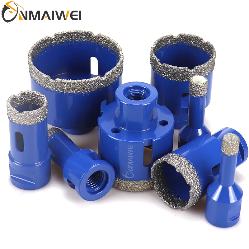 

Power Tool Accessories Diamond Coated Core Drill Bit Set Vacuum Diamond Hole Saw Cutter for Marble Tile Glass Fast Drilling