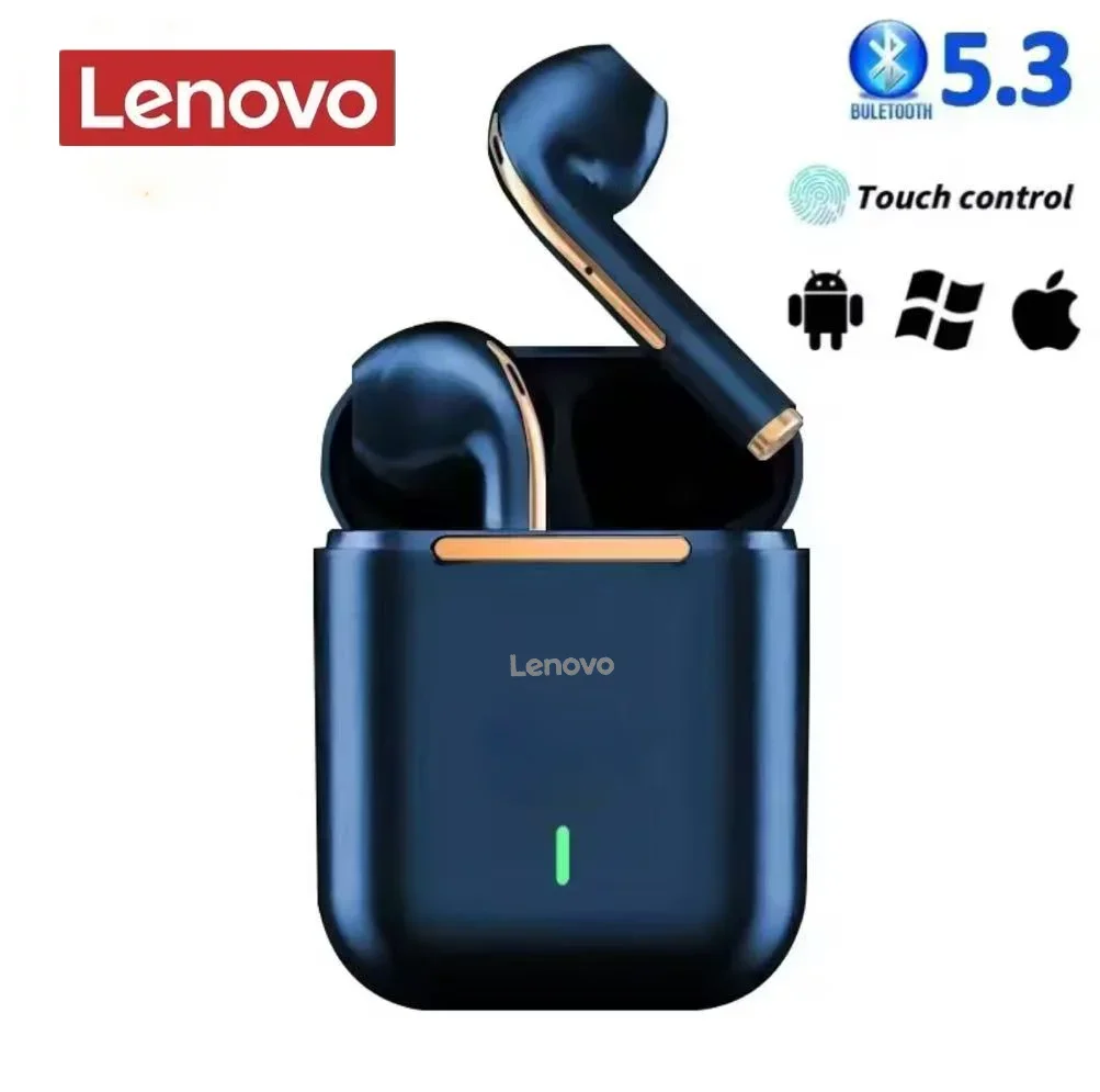 Оригинальные беспроводные наушники-вкладыши Lenovo J18, Bluetooth Ture, спортивные наушники, стереоигры, водонепроницаемая гарнитура с микрофоном Оригинальные беспроводные наушники-вкладыши Lenovo J18, Bluetooth Ture, спортивные наушники, стереоигры, водонепроницаемая гарнитура с микрофоном