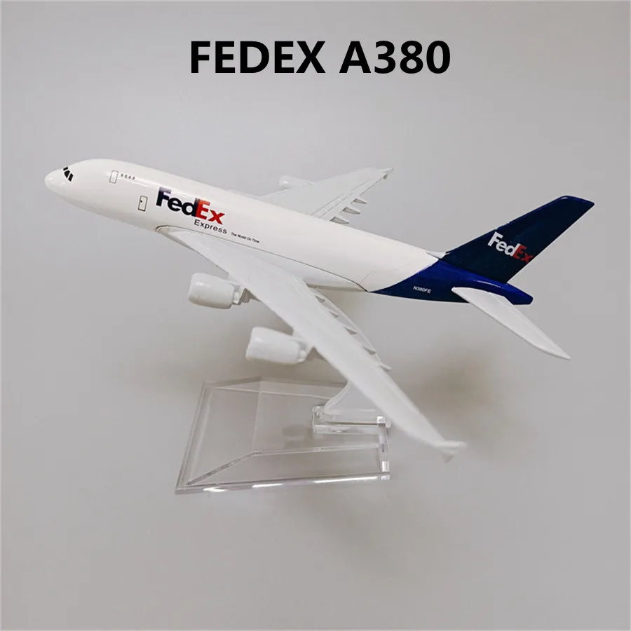 16cm Alloy Metal Qantas KOREAN LUFTHANSA SINGAPORE ETIHAD BRITISH FEDEX FRANCE Airbus 380 A380 Airplane Model Plane Aircraft