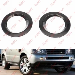 1pcs For Land Rover Range Rover 2006 2007 2008 2009 Front Bumper Fog Lamp Light Bezel Cover Gloss Black ABS Auto Parts