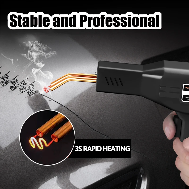 200W Cordless Cordless Cord Plastic Welding Machine Rapid Hot USB Charge Kit di riparazione paraurti automatico portatile con chiodi per saldatura a