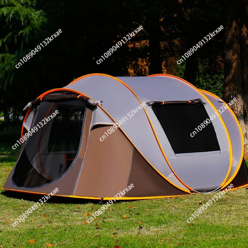 Automatic quick-opening tent outdoor 3-4 people folding portable tent throwing beach camping