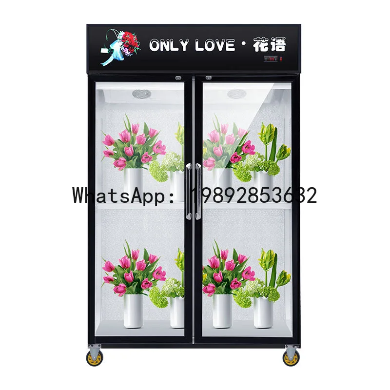 

Commercial Refrigerated Fresh-keeping Cabinet Flower Shop Bouquet Display Cabinet Vertical Air-cooled Freezer