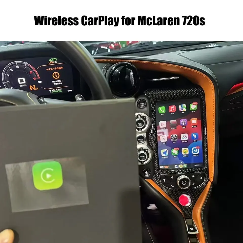 Car Multimedia WIFI Wireless CarPlay Upgrade Android Auto Mirror Link Module Integration for McLaren 720s  CarPlay Adapter