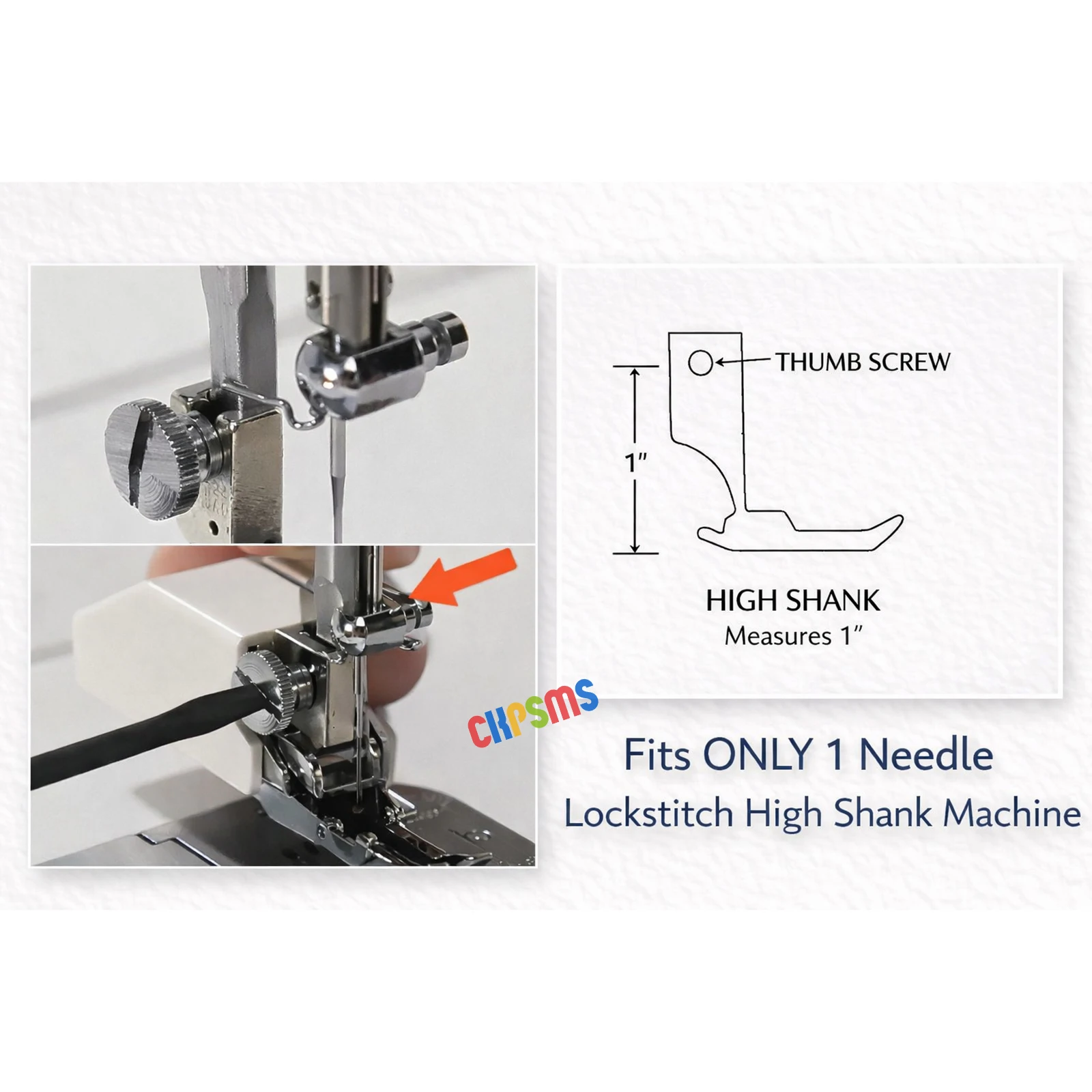 1PCS High Shank Walking Foot Compatible with JUKI TL-2010Q, TL-98E, TL-98Q, JANOME 1600P, HD9, Brother PQ1500S, PQ1600S,