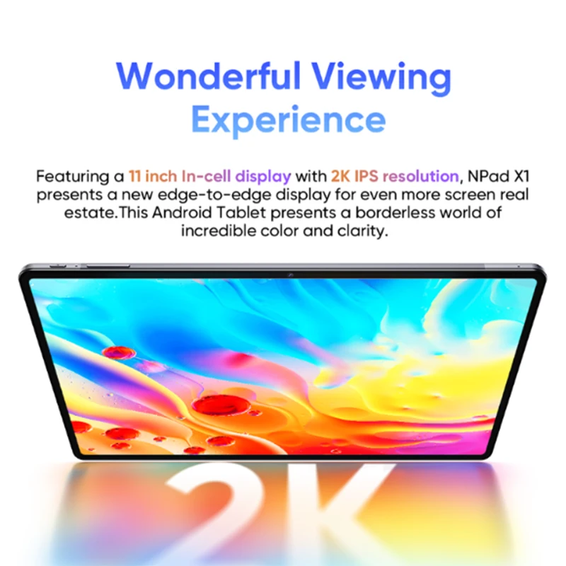 كمبيوتر شخصي واحد مع شحن سريع ، NPad X1 ، 11 بوصة ، كمبيوتر شخصي ، 8 + 8 جيجابايت رام ، Android 13 ، Android 13 ، 47 x ، FHD MTK G99 ، 8 + 20 PD + 2MPCamera ، 18W ، شحن سريع