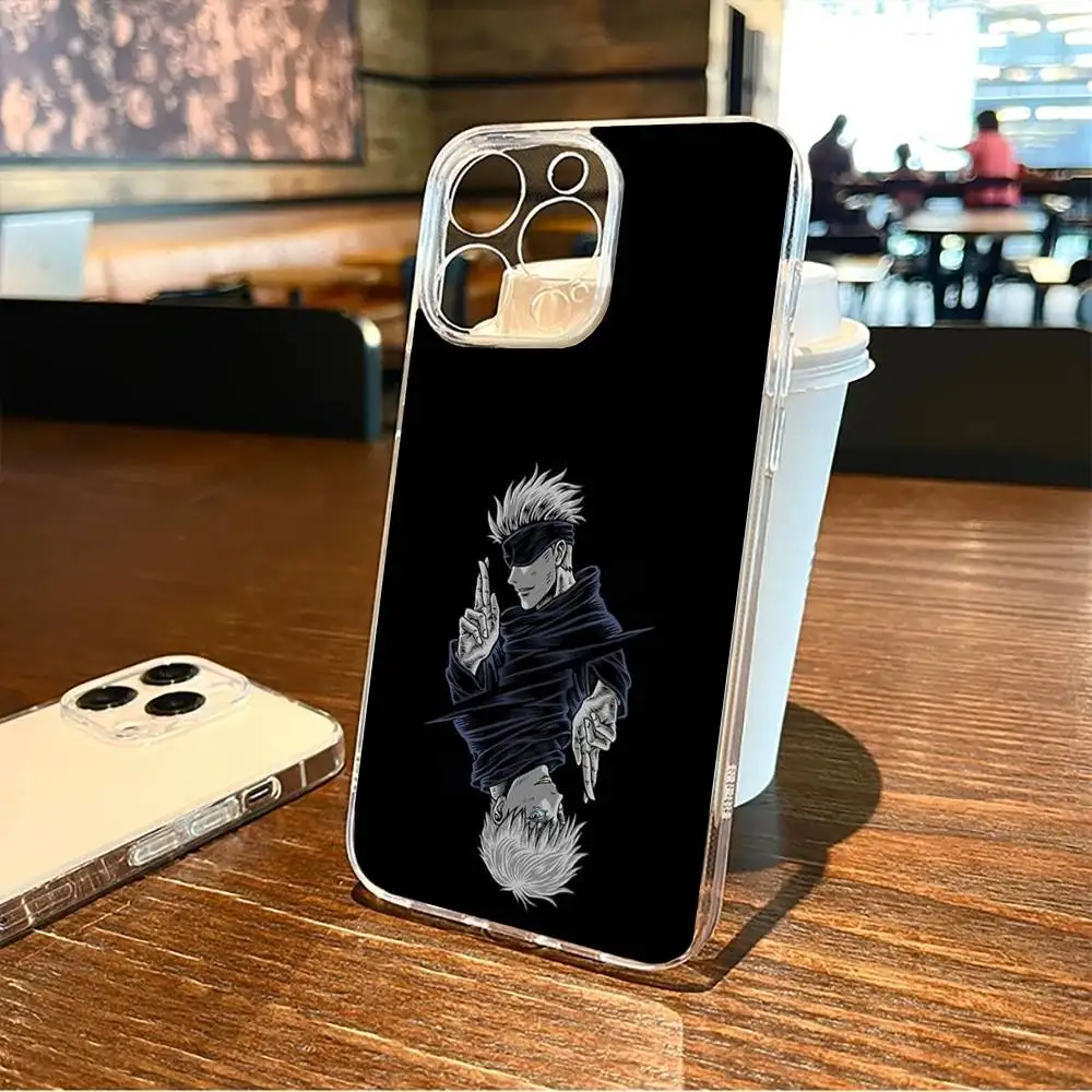 حافظة هاتف J-Jujutsu K-Kaisen G-Gojo S-Satoru لهاتف iPhone17,16,15,14,13,12,11 Plus,Pro Max غطاء شفاف ناعم #1