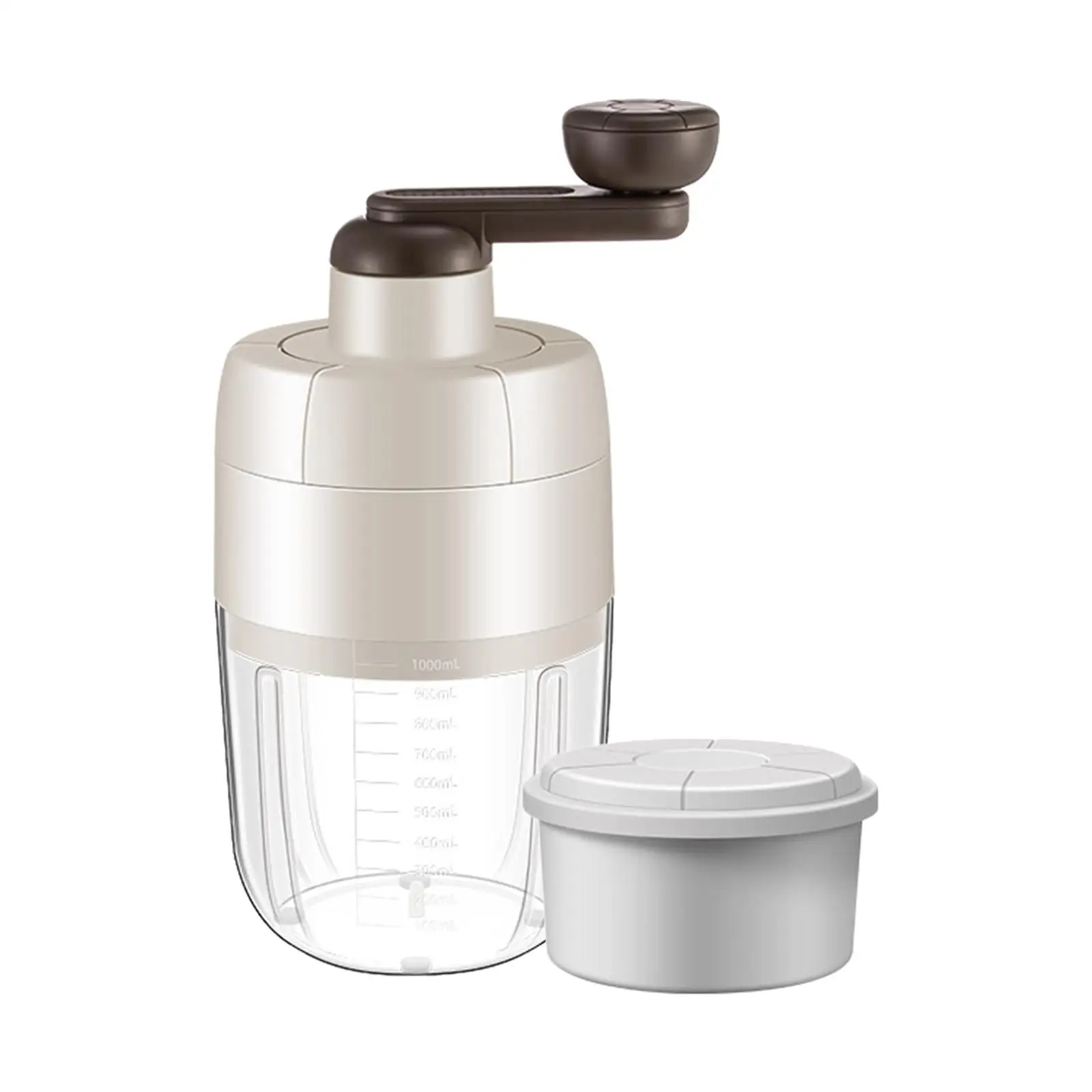 Mini Hand Crank Ice Crusher Ice Shaver Machine Portable for Bars Camping