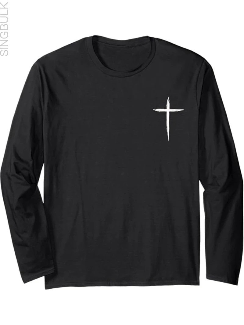 

Мужская осенне-зимняя толстовка с круглым вырезом на базе христианской веры с графическим рисунком 2025 года для мужчин и женщин.