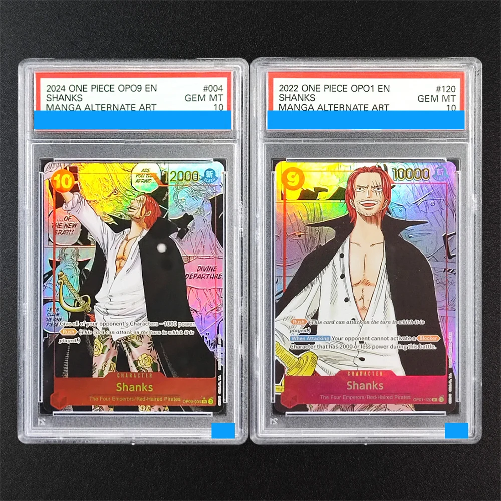 

DIY OTCG Rating Card Shanks OP09-004 OP01-120 Luffy Nami Law Zoro Sabo Manga Alternate Art One Piece 10Points Game Card Toy Gift