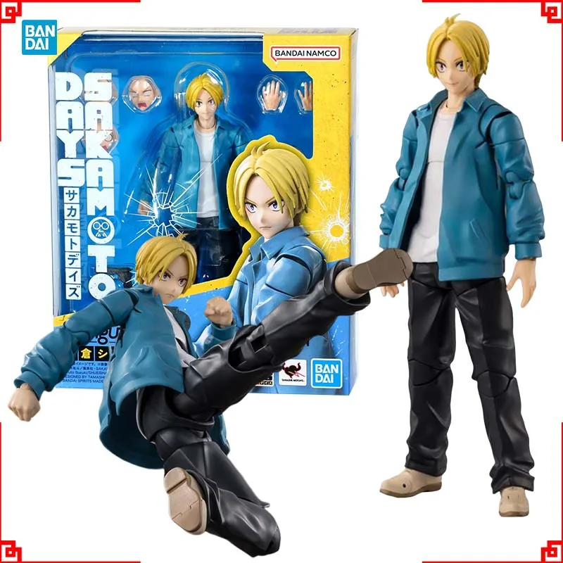 

Bandai SAKAMOTO DAYS Anime Figure SHF Shin Asakura Action Figure Collectibles High Poseability Anime Figures Toys For Boys Gift