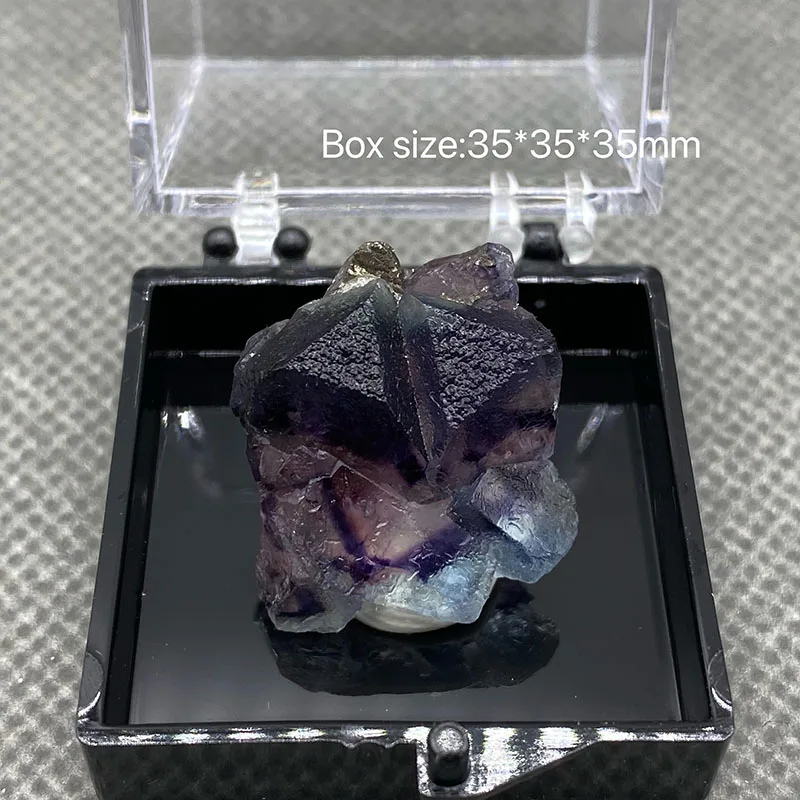 

100% Natural Inner Mongolia fluorite Mineral specimen cluster Stones and crystals Healing crystal Free shipping +box 35*35*35mm