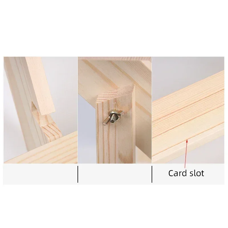 3 طبقات الخشب عرض المجوهرات قلادة أقراط خواتم كتل حامل الصلبة الرف تخزين سطح المكتب #4