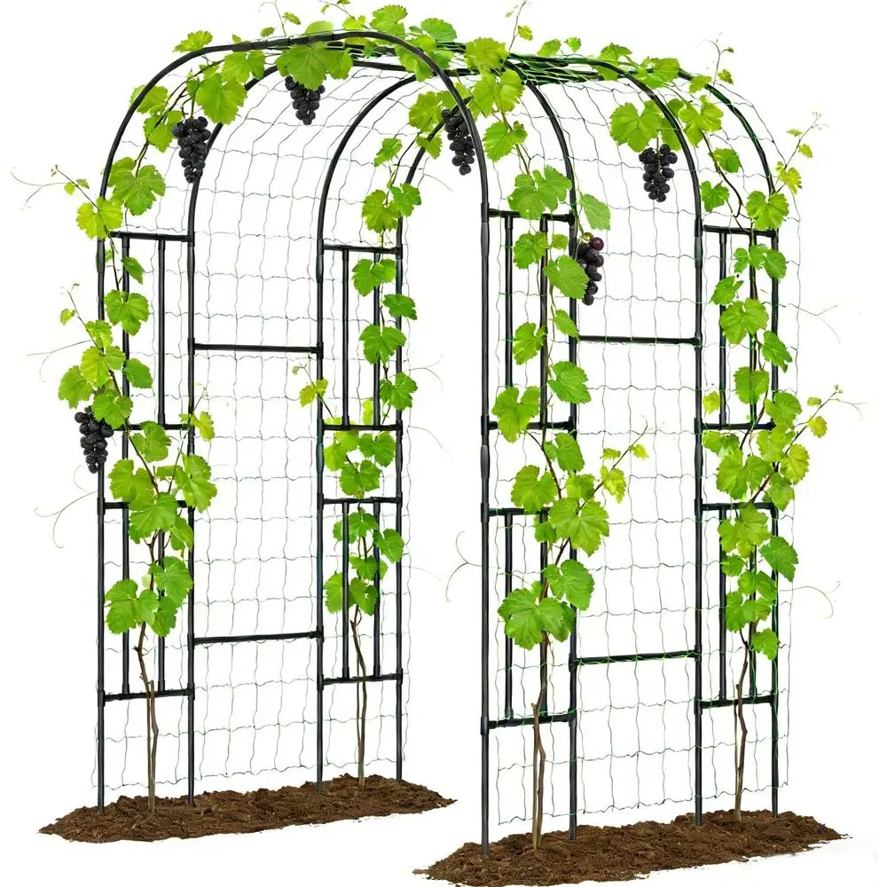 Large Outdoor Garden Arch Trellis, 87 x 59 x 47.2, for Climbing Plants and Vines