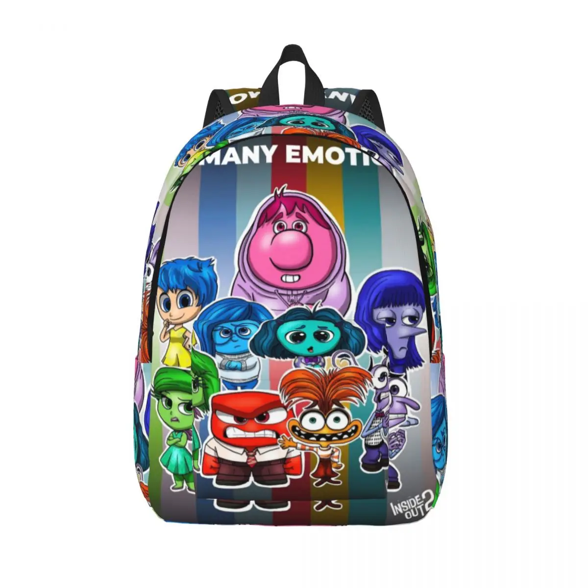 Inside Out 2 Cartoon Emotion for Men Women Student School Bookbag Funny Anime Daypack Elementary High College Outdoor