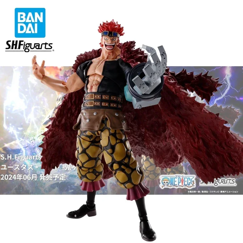 ONE PIECE Genuine Original Bandai S.H.Figuarts Eustass Kid Anime Action Figure PVC Collectible Model Statuette Ornament Gift