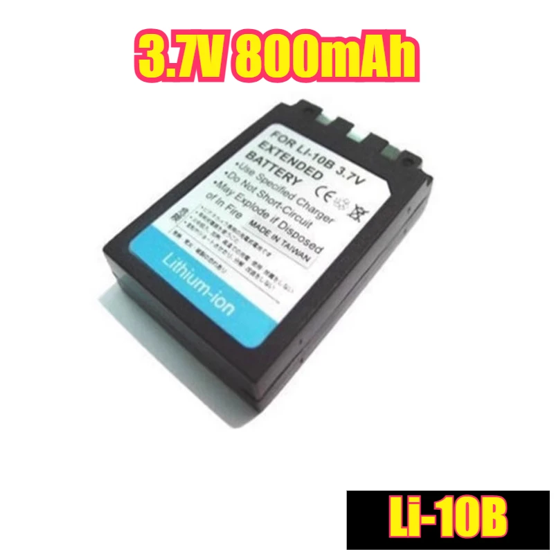 Bateria da câmera Li-10B 3.7V 800mAh para Olympus U800 U500 U400 C-70 C770 C760