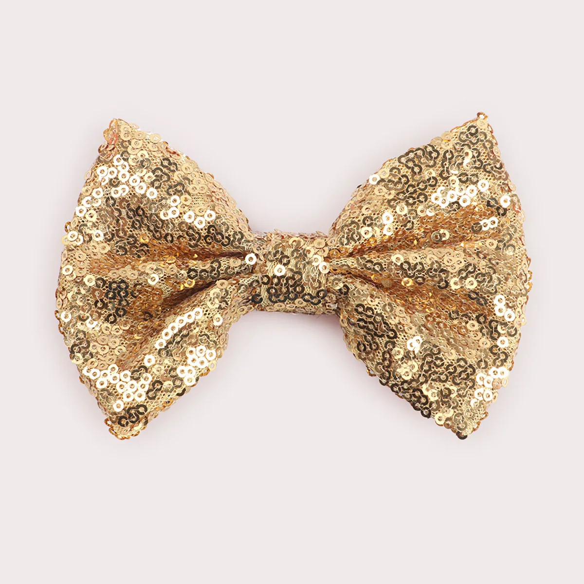 New Colorful Sequin Bow Hair Clip For Girls Gold Silver Hair Bow With Clip Solid HairPins Barrettes Fashion Accessories