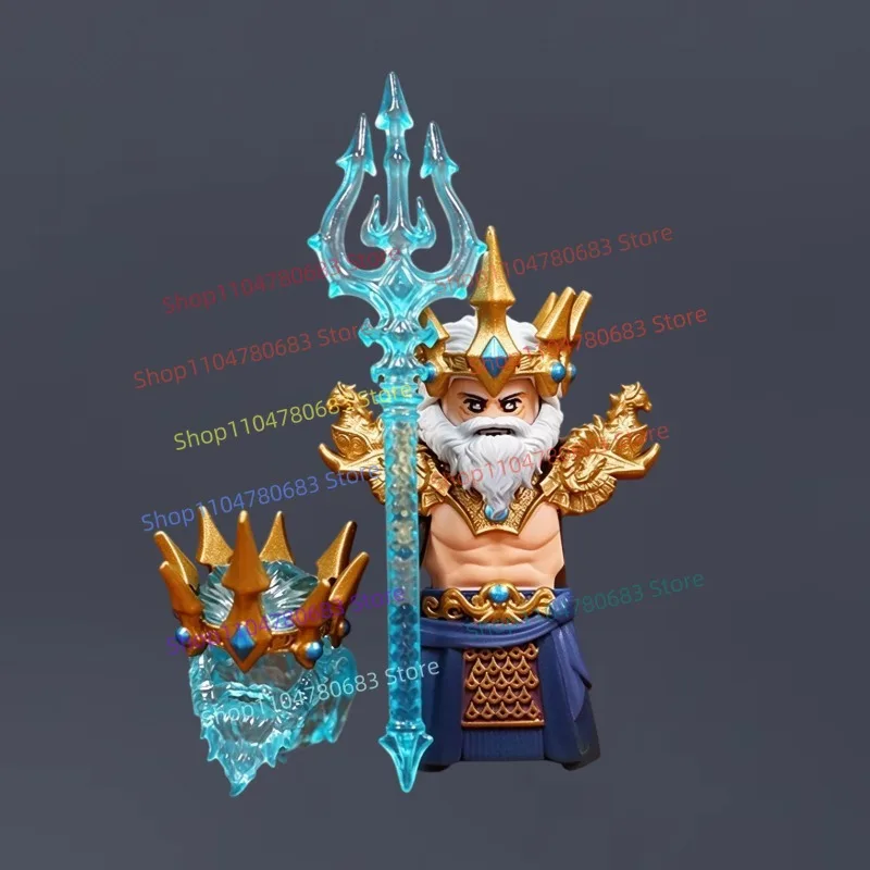 New 5CM Figure Myth Warrior Assembly Model Ornament Anime Cartoon Toy Holiday Gift Action Character Collection