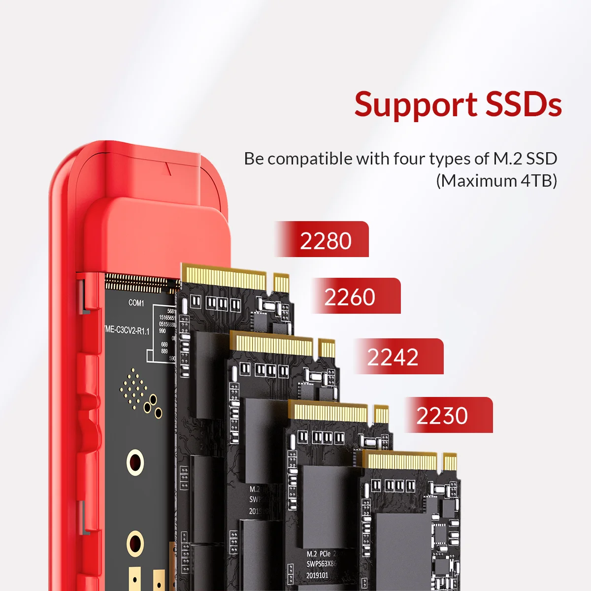 ORICO M.2 SATA Hard Drive Encl - đánh giá và giá Portable Ssd Enclosure