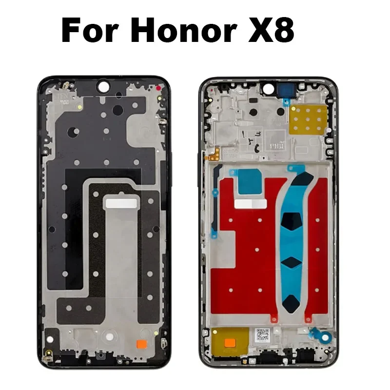 

For Honor X8 4G Middle Frame Front Lcd Bezel Faceplate Housing Chassis Volume Button TFY-LX1,LX2,LX3 Repair Parts