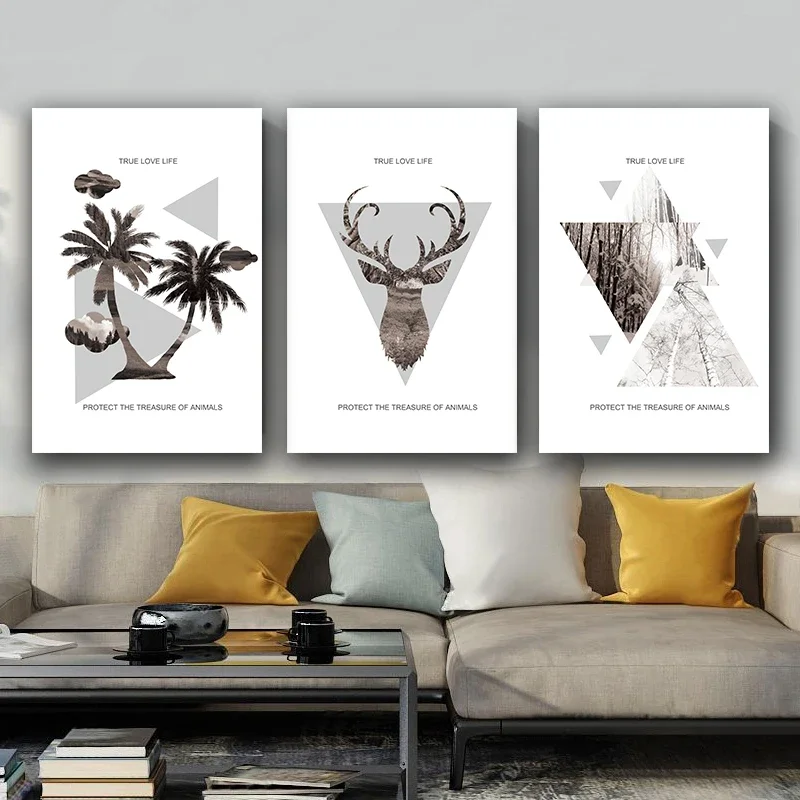 ציור קיר אמנות ציור קיר מגן על היער סלון יוקרתי סלון מפואר קישוט טפטים עיצוב פוסטרים פנים