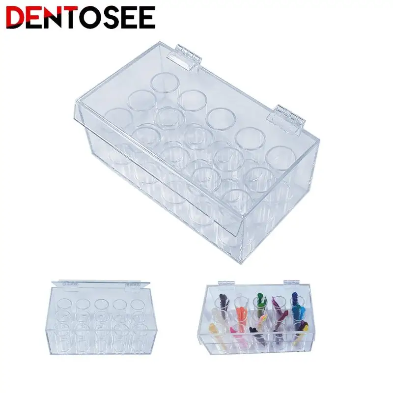 

1Pc Dental Orthodontic Power Chain Placer Organizer Elastic Ligature Tie Storage Box Arcylic Dispenser Holder Case Dentist Tools