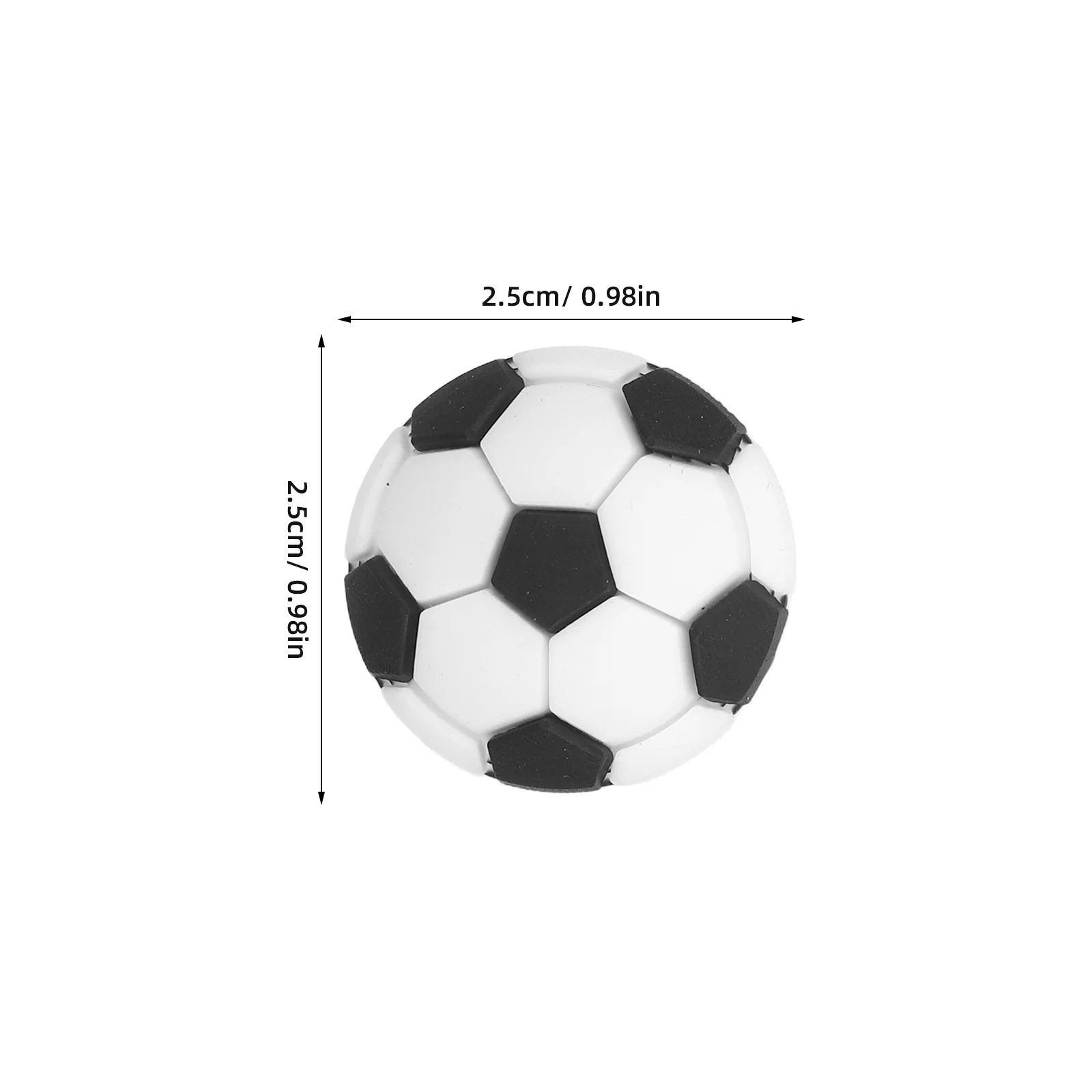 30 قطعة من مشابك توبر قلم رصاص كرة القدم الناعمة من مادة PVC ملحقات القرطاسية للوازم المدرسية ومكافآت الفصول الدراسية والعودة إلى دفتر المدرسة