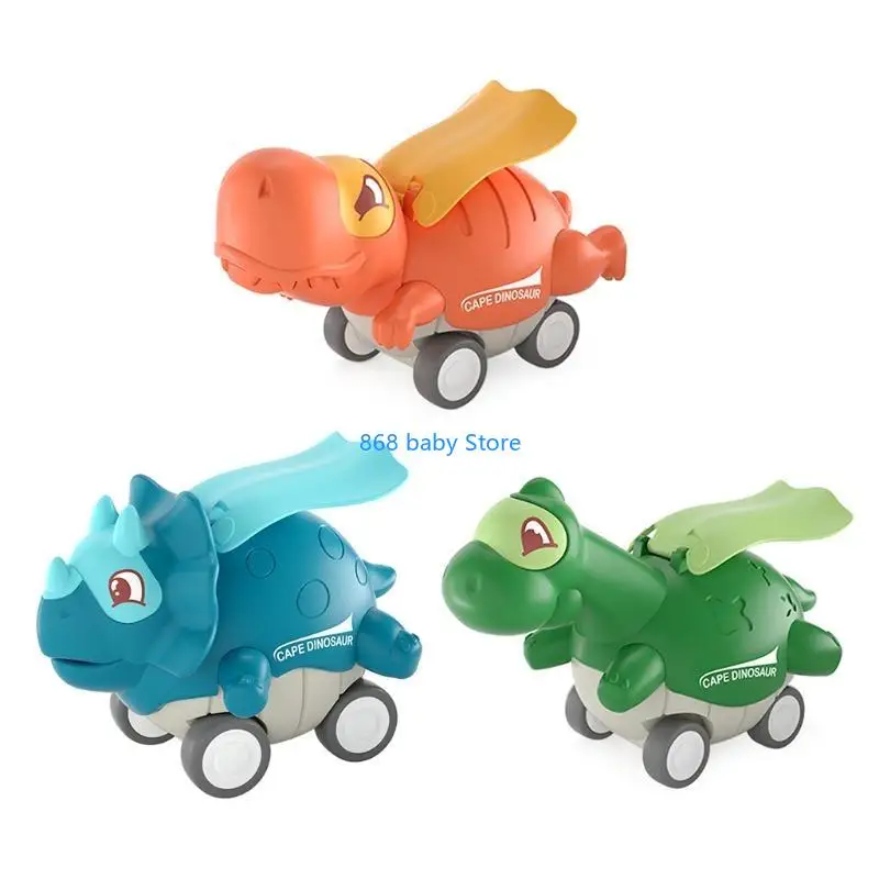 29EE Dinosaur Car Push and Go Vehicles Toy Trucks for for Kids and Toddlers