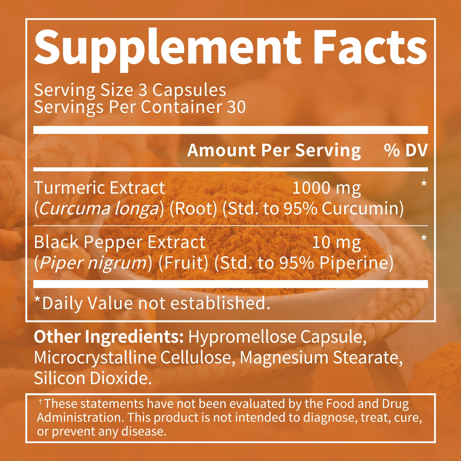 BEWORTHS 1000mg Turmeric Capsules with Black Pepper Extract Joint Mobility Immune Support Antioxidant Post-Activity Recovery