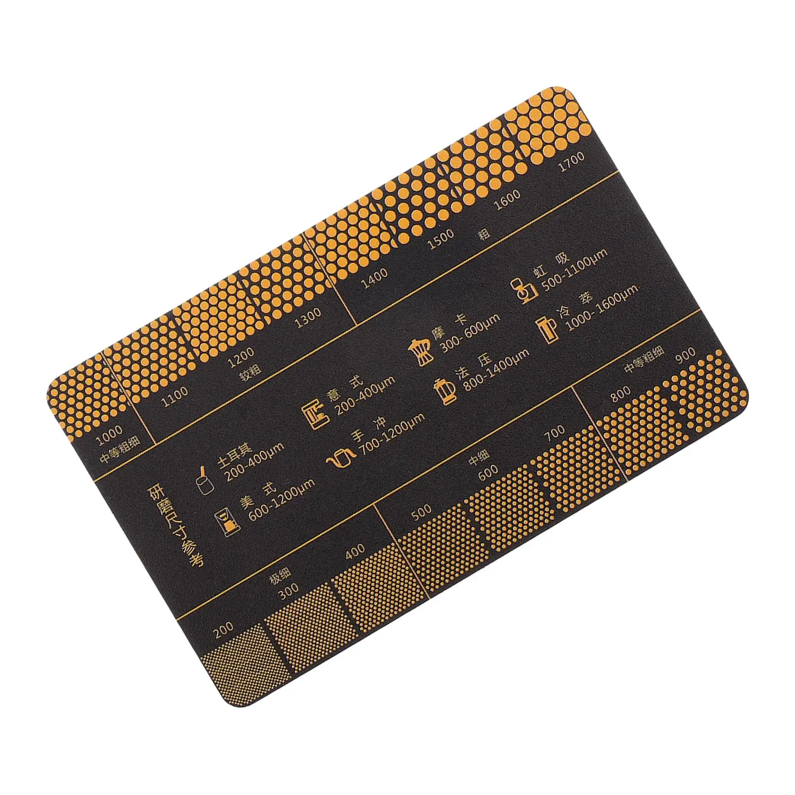 Coffee Grind Size Guide For Espresso Coffee Grind Measurement Ruler For Press Drip Coffee Plastic Coffee Grind Size Reference Ca