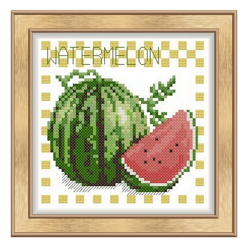 Cross-stitch kit DIY embroidery tool kit Optional printed handcrafted intersection point kit saga fruit simple small picture