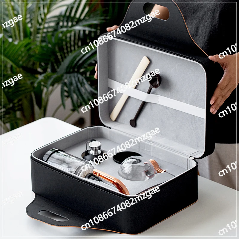 

Concubine Siphon Pot Handmade Siphon Brewed Coffee Pot Household Retro High Temperature Resistant Glass Gold Plated