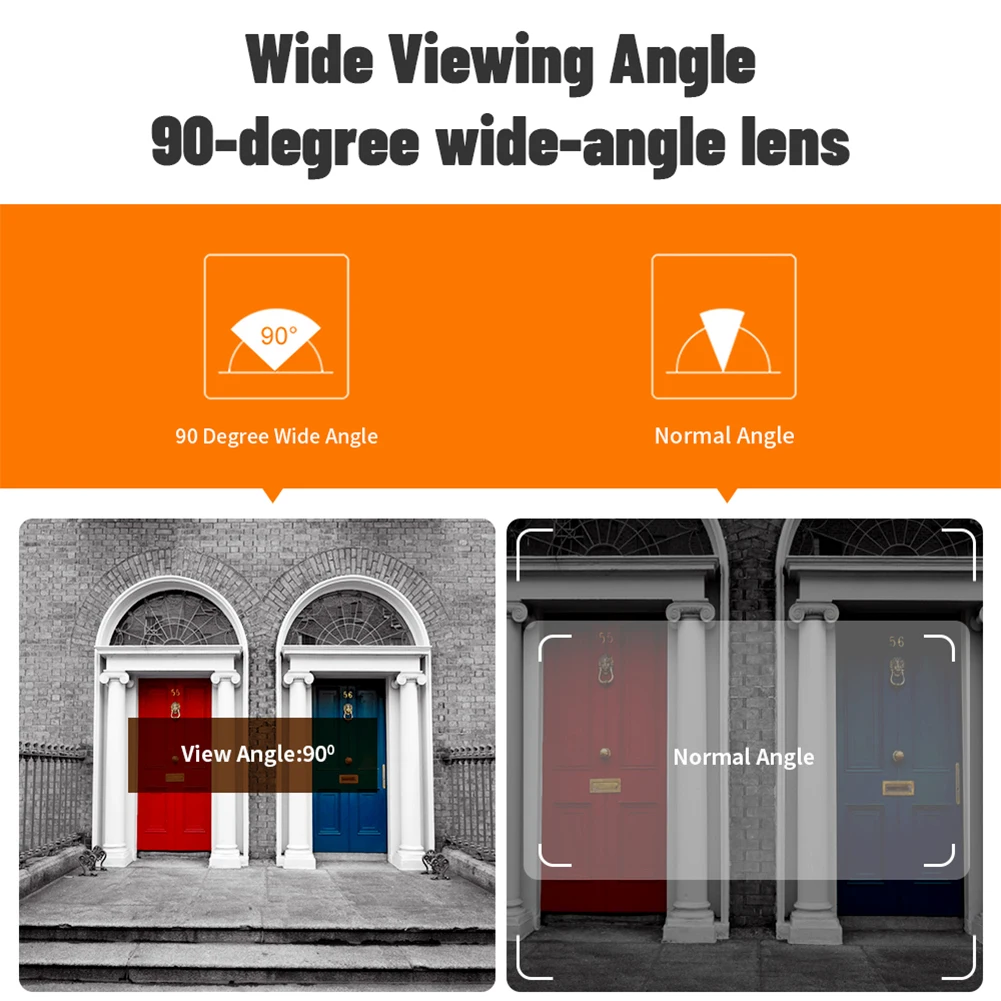 Mini mirilla inteligente inalámbrico visor de puerta cámara PIR detección de movimiento visor de puerta Digital 2,8 pulgadas mirilla Digital visor de ojo