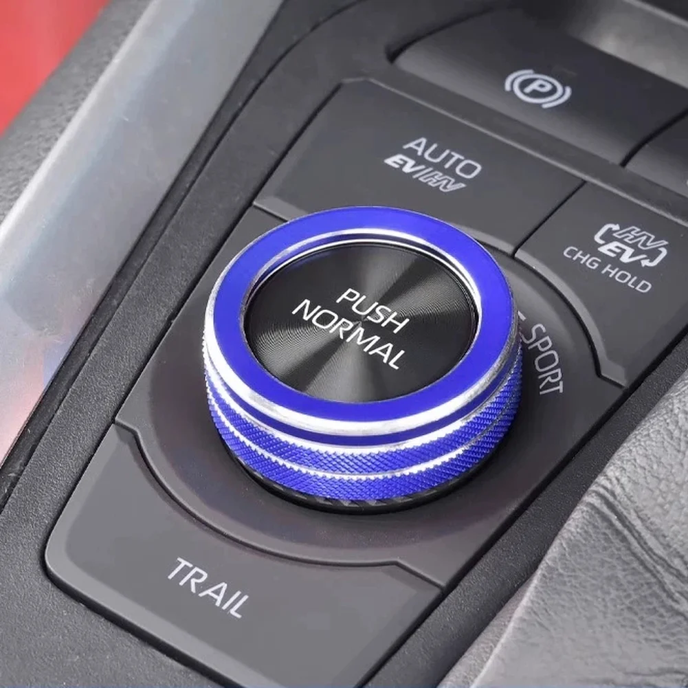 Car Interior Upgrade Alloy Knob Cover Premium Alloy Knob Ring Aluminum Alloy Scratch Concealment Enhanced Grip Threaded Design