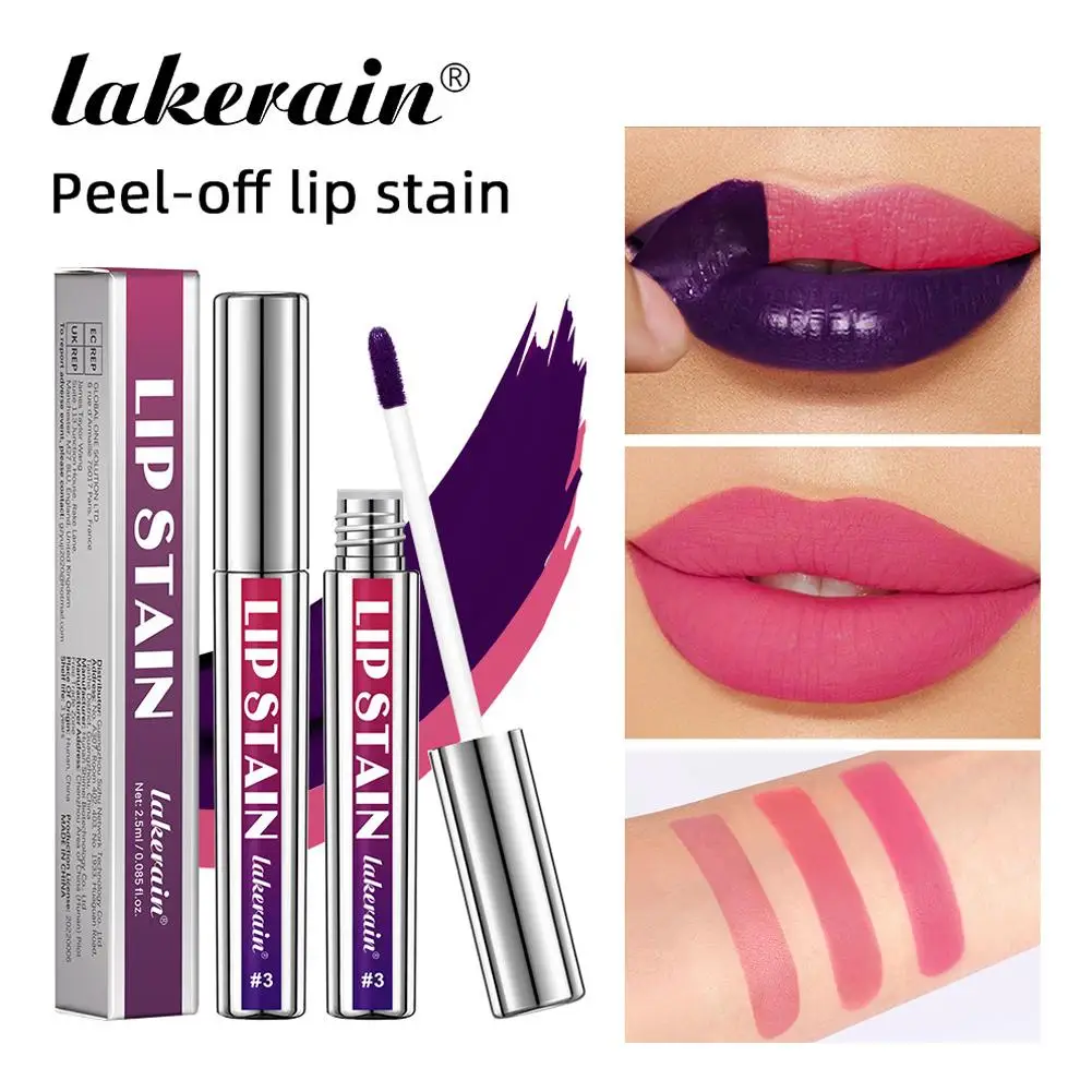 2.5ml Velvet Matte Finish Quick Drying Type Tear Off Easy Lip Fade Gloss Diy Lipstick To Adjustable Not Easy Unload Waterpr M9g2