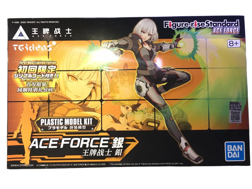 BANDAI Original Figure-rise Serie Silber Anime Action Figure Montage Desktop Dekoration Ornament Modell Spielzeug Sammeln Modell