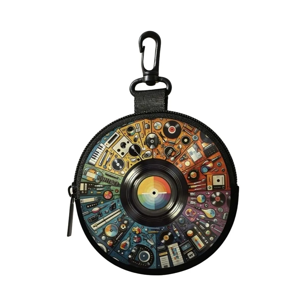 

НОВЫЙ Портмоне для монет из ПВХ, легкий, портативный, с круглым узором, сумка для хранения мелочи, подарок для друзей