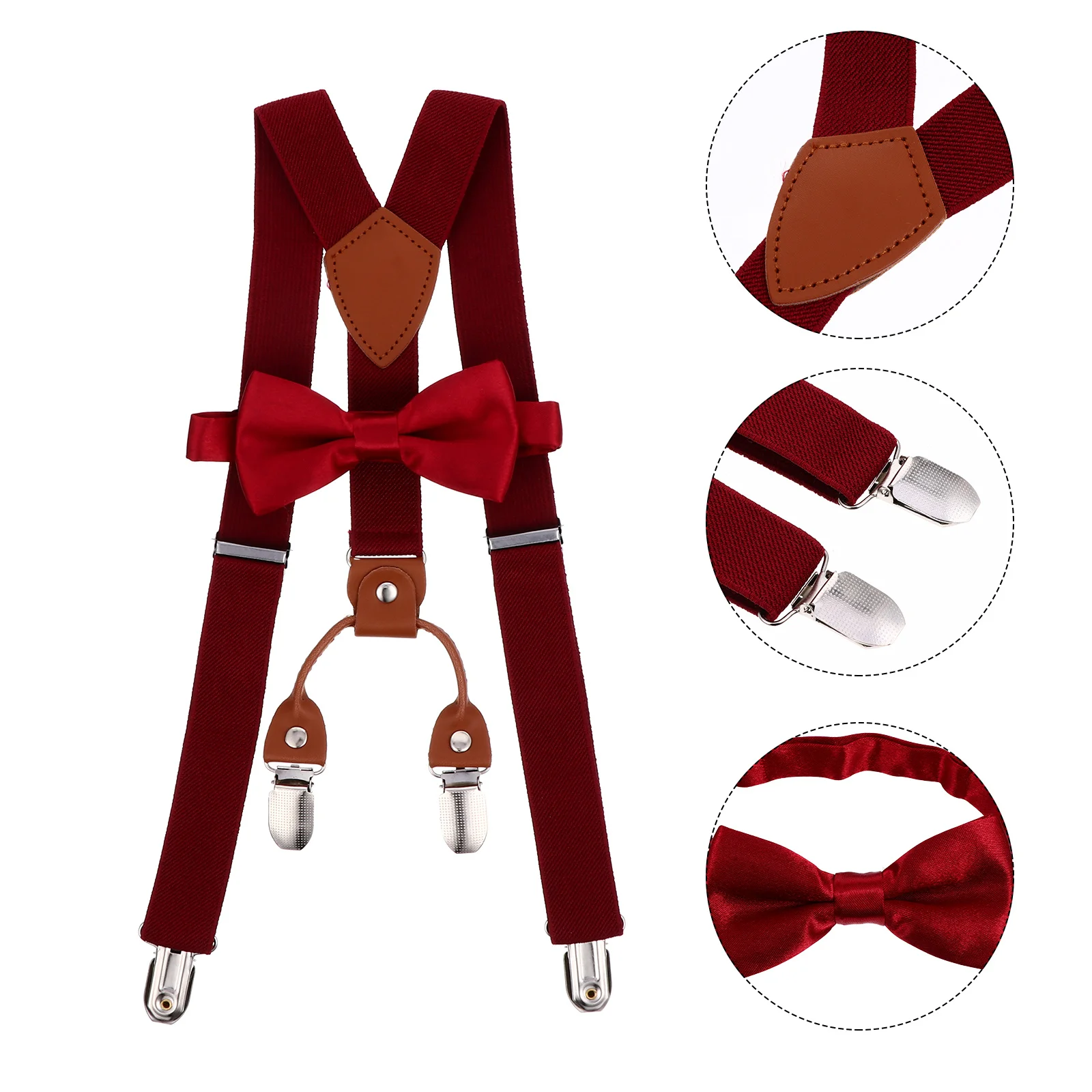 1-bretels vlinderdasset Verstelbare elastische Y-back clips Hoogwaardige metalen bevestigingsmiddelen Feest Bruiloft Schooluniform Dans